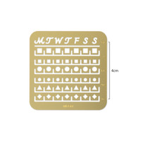 Midori Brass Calendar template - small