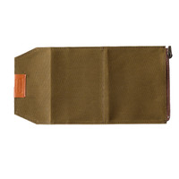 TRAVELER'S FACTORY - Cotton Zipper Case - passport size - olive