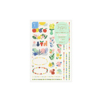 Midori Yuru Log stickers - textile design