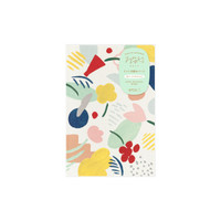 Midori Yuru Log Notebook B6 - textile design