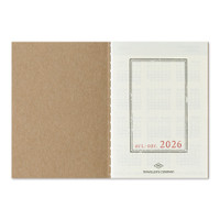 Traveler's Notebook 2026 passport size weekly diary (July-December)