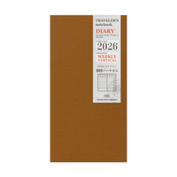TRAVELER'S notebook Diary 2026 weekly vertical (July-December)
