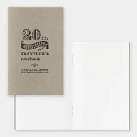 TRAVELER'S notebook Card Size 20th Anniversary Set - BLACK