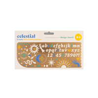 Brass stencil - Celestial  design