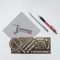 Brass stencil - Bauhaus design