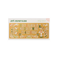 Brass stencil - Art Nouveau design