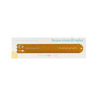 Brass stencil ruler
