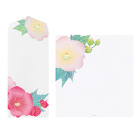 Midori Kami letter writing set - confederate rose