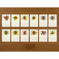 Midori floral desk calendar 2027