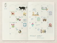 Midori Yuru Log roll stickers - stamps design