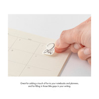 Midori Yuru Log roll stickers - numbers