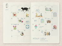 Midori Yuru Log roll stickers - animal emotion design