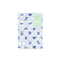 Yuru Log Notebook B6 forest blue nordic design
