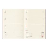 TRAVELER'S notebook 2027 weekly diary - passport size