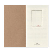 TRAVELER'S notebook 2027 weekly diary (vertical)