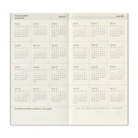 TRAVELER'S notebook 2027 weekly diary plus memo