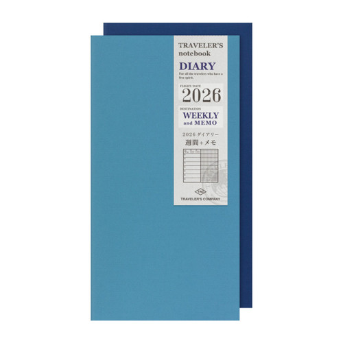 TRAVELER'S notebook 2026 weekly diary plus memo
