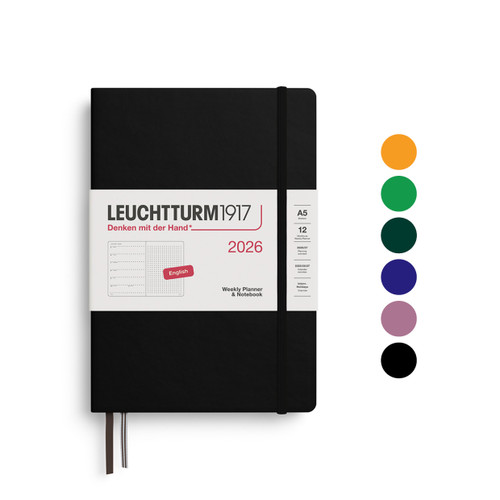 Leuchtturm1917 Weekly Planner & Notebook (dotted) 2026 - A5