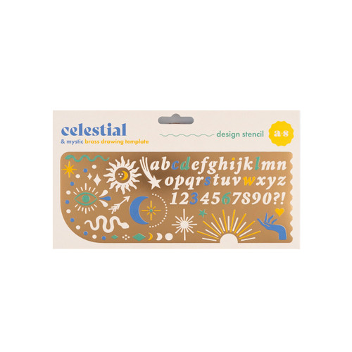 Brass stencil - Celestial  design