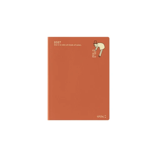 Midori Ojisan pocket diary 2027 - A6 monthly