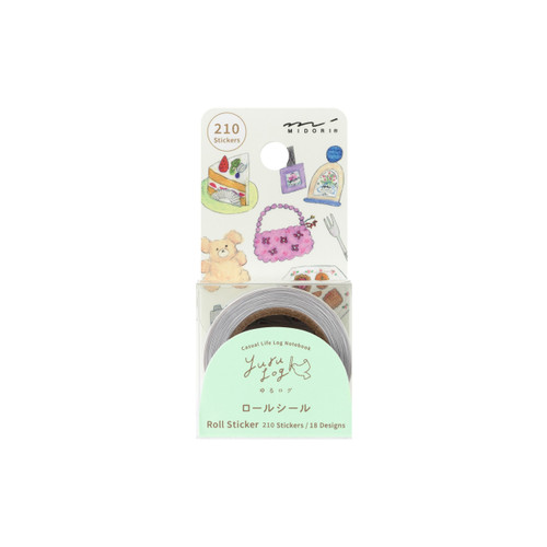 Midori Yuru Log roll stickers - motif design