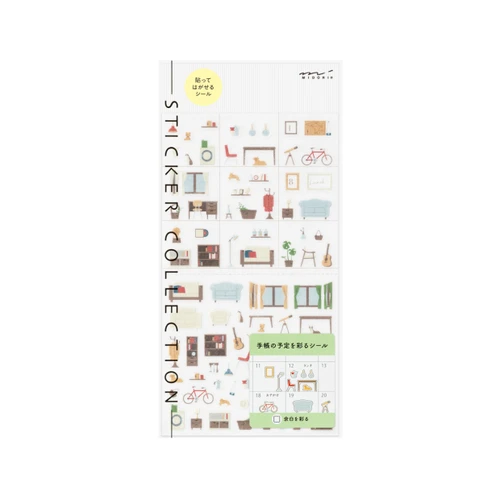 Midori stickers - margin interiors