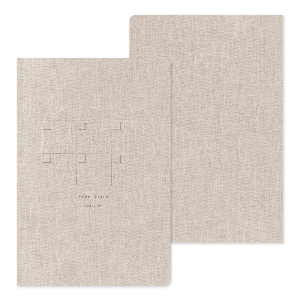 Midori Yuru Log Notebook B6 Free Diary - Monthly - FitzgeraldTaylor