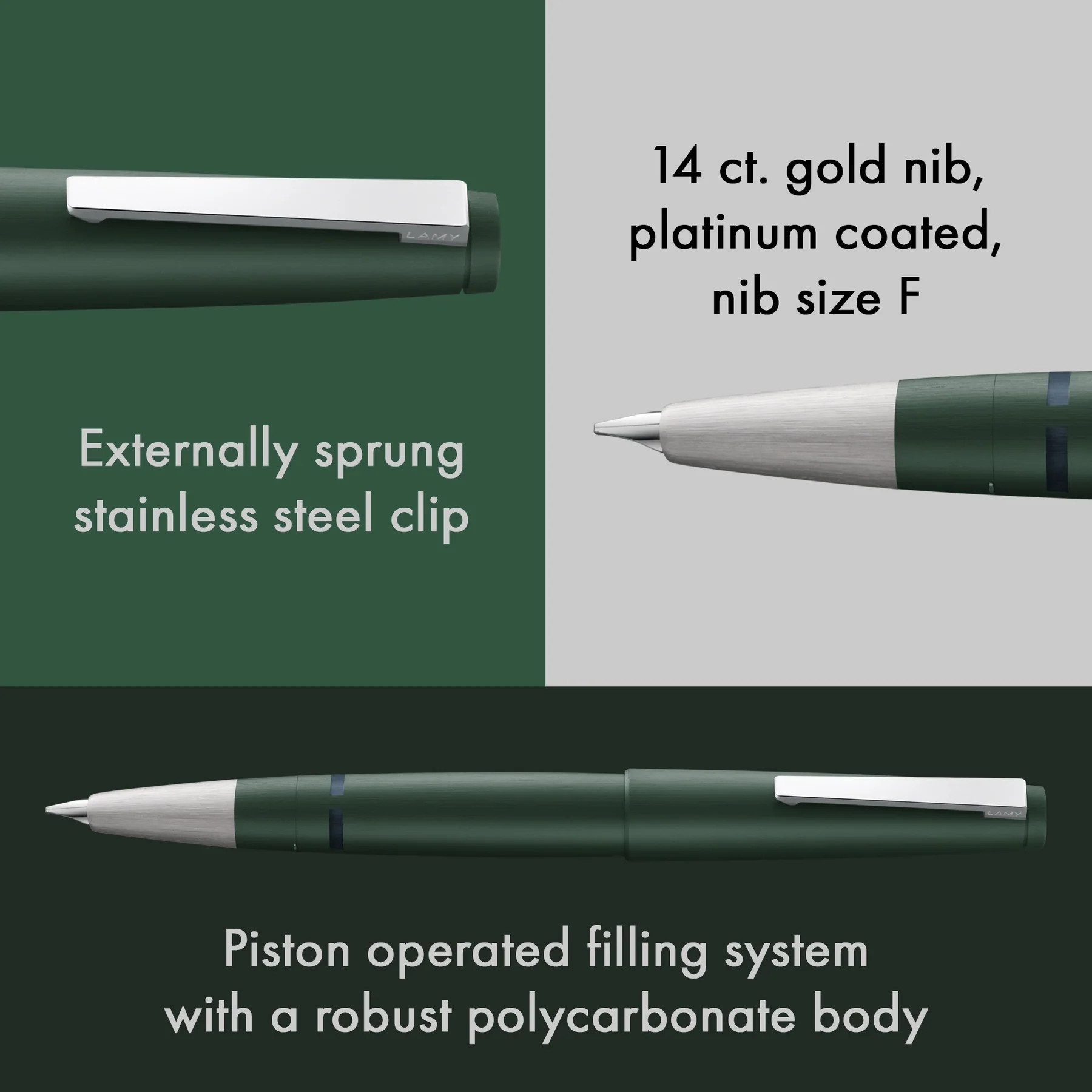 LAMY 2000 fountain pen - pine Set - Limited Edition - FitzgeraldTaylor