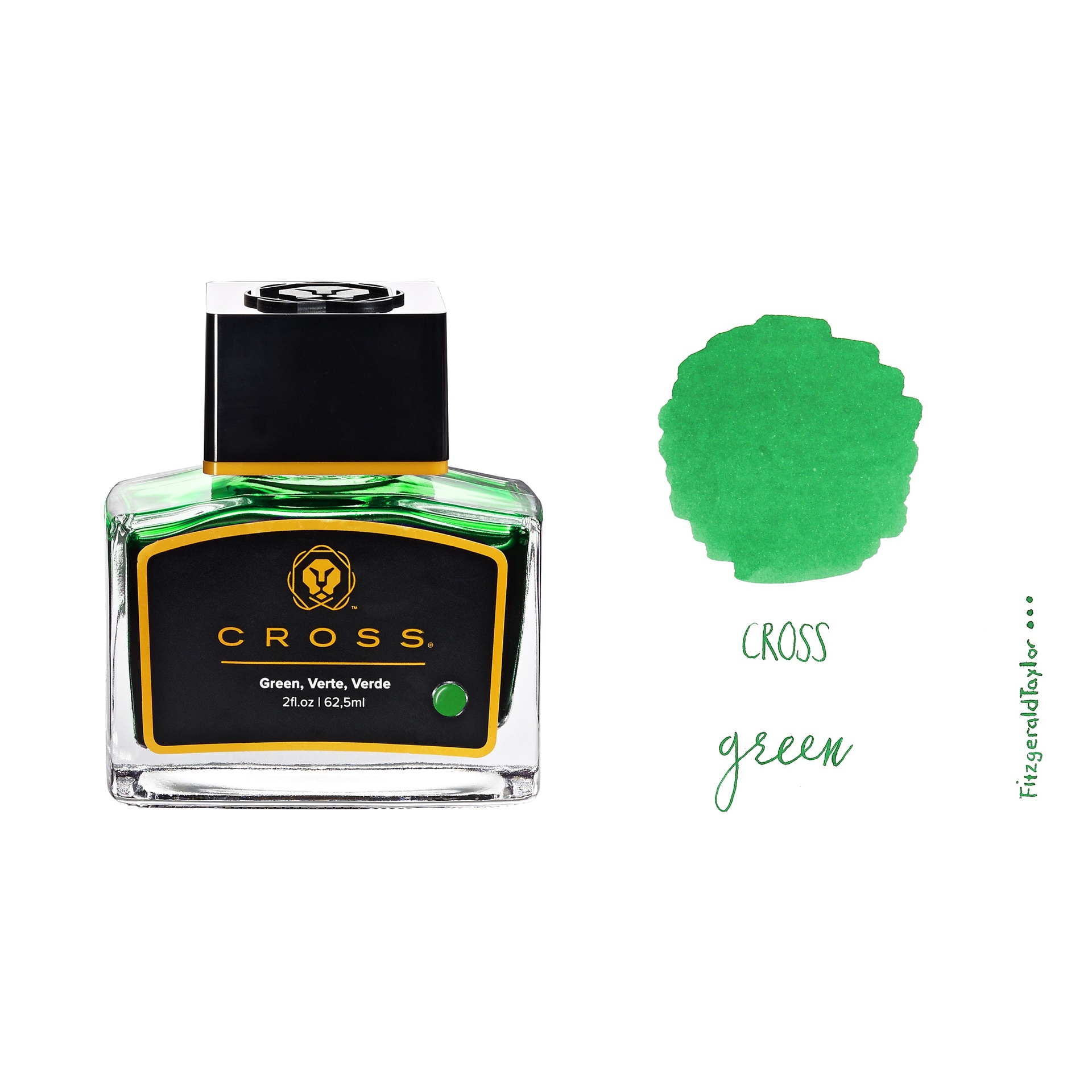 Cross Bottle Ink Green 8945-5 - Image 2