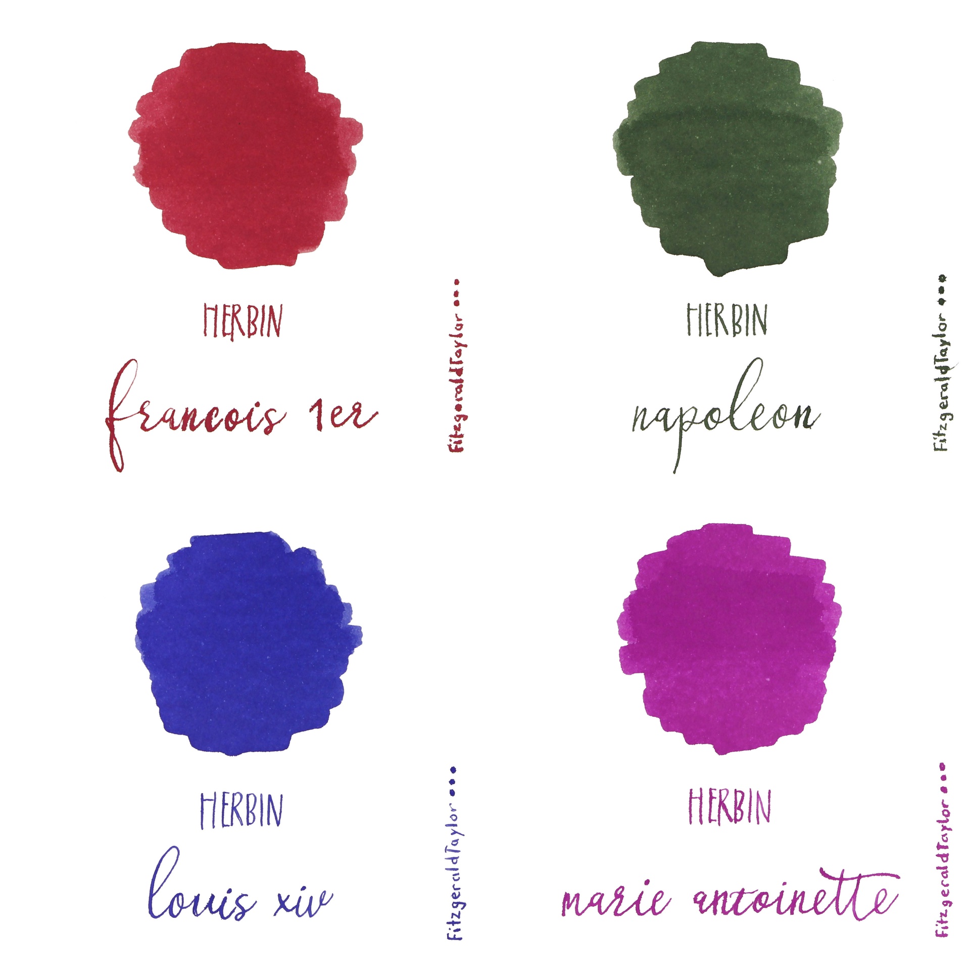 Herbin fountain pen ink Monarch range