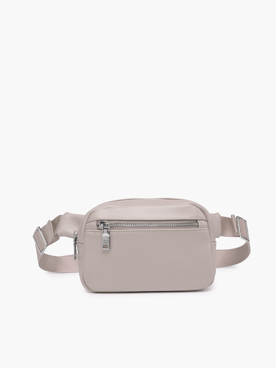 S silver leather Pocket bumbag