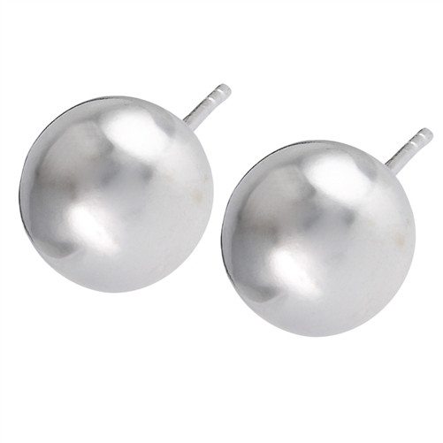 Sterling Silver Ball Stud Earrings 10mm