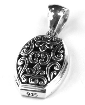 Bali Filigree Scroll Pendant