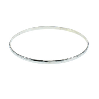 Hammered Round Bangle