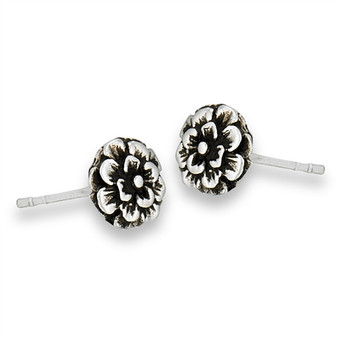 Flower-Burst Stud Earrings