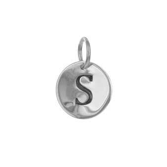 Round Stamped S Pendant