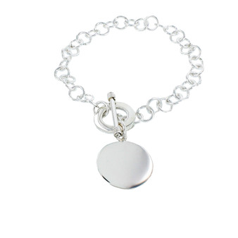 Round Disk Link Bracelet