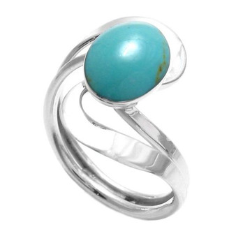 Swirl Ring - Turquoise