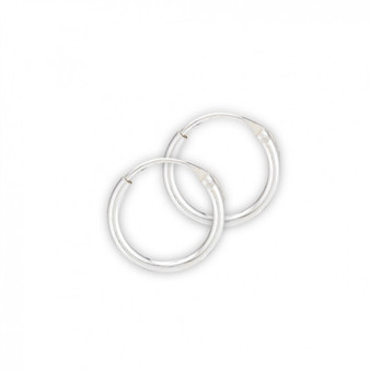 1.2mm x 12mm Continuous Hoop Earrings