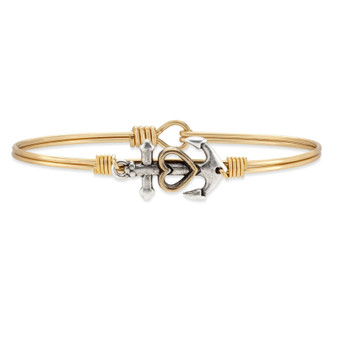 Anchor Bangle Bracelet