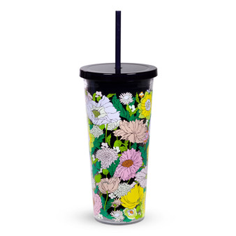 Double Wall Tumbler With Straw - Bloom Boom