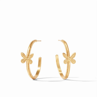 Butterfly Hoop Earrings