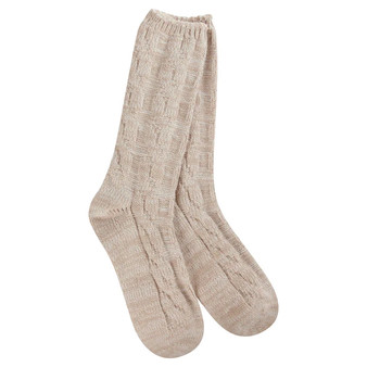 World's Softest Socks - Ragg Cable Crew Socks