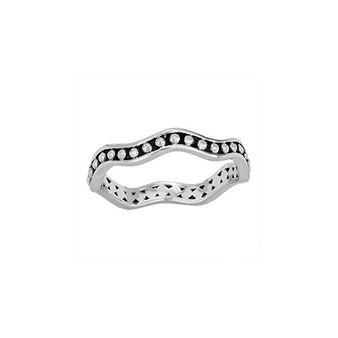 Wavy Dot Band Ring