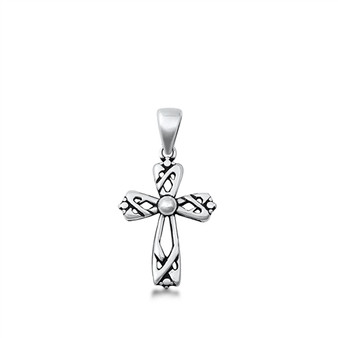 Woven Dot Celtic Cross Pendant