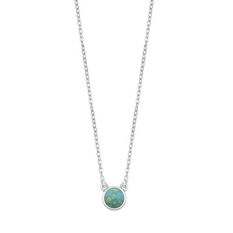 6mm Round Turquoise Necklace