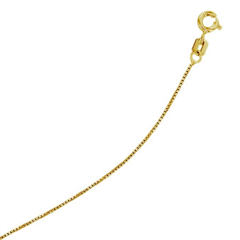 Box Gold-Plated Chain 15 gauge/.9mm