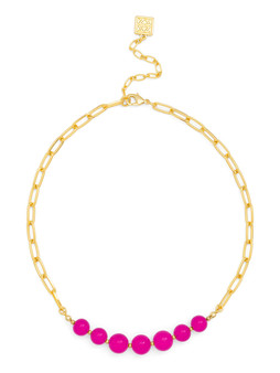 Sydney Collar Necklace - Hot Pink