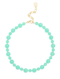 Stacy Beaded Collar Necklace - Turquoise