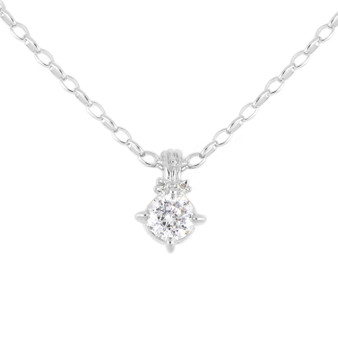 Diamante Two Carat CZ Pendant Necklace